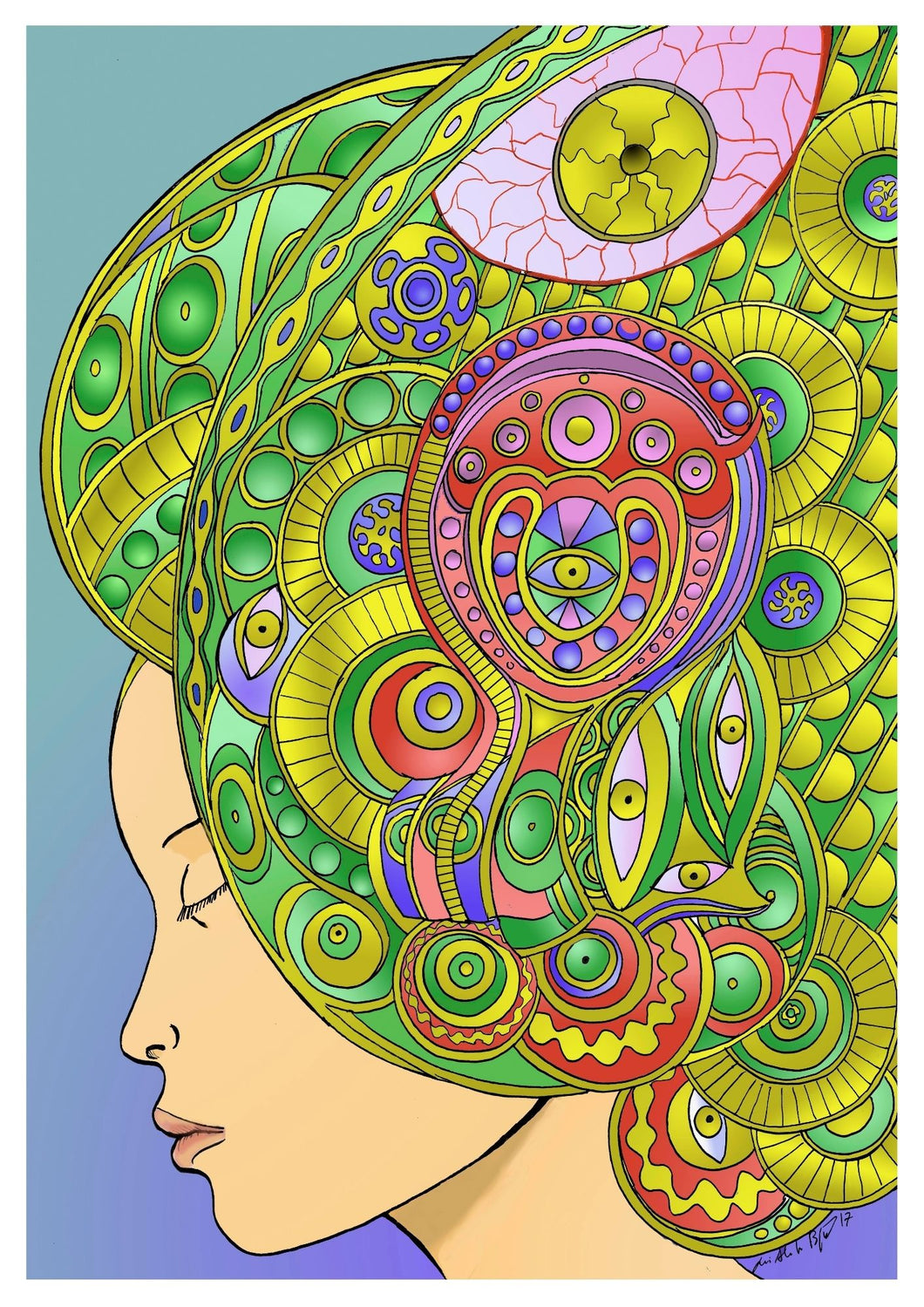New Consciousness - Ilustração de Parede (a cores)